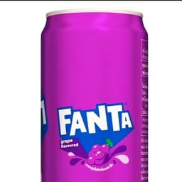 แฟนต้า กลิ่นองุ่น กระป๋อง 325 ml + น้ำแข็ง 1 แก้ว