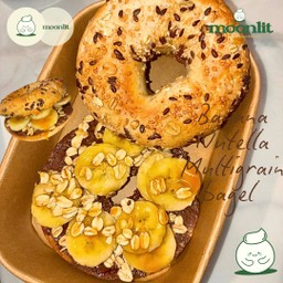 เบเกิ้ลมัลติเกรน กล้วยนูเทลล่า🥯🌰