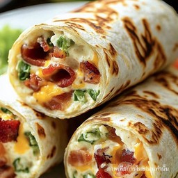 ม้วนเบคอนxทูน่าชีส