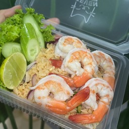 ข้าวหยำกุ้งพริกป่น
