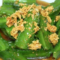 ถั่วพูผัดน้ำมันหอย