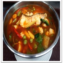 แกงป่าปลาช่อน (ไม่ทอด)