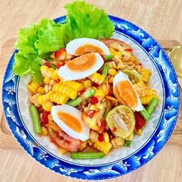 ตำข้าวโพดไข่เค็ม