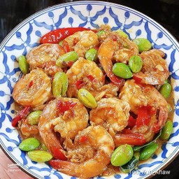 กุ้งสะตอผัดกะปิ