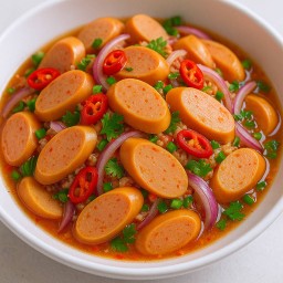 ยำไข่ดาว หมูสับ