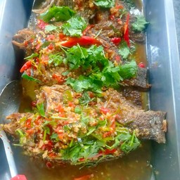 ปลานิลทอดราดพริก (1ตัว)