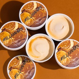 MILLIONAIRE (Cup 85g) - คาราเมลเกลือ ผสมซอสคาราเมลเข้มข้น