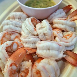 กุ้งขาวลวก 14 ตัว