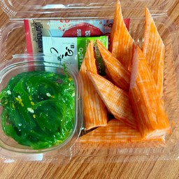 ปูอัด+โชยุ วาซาบิ+ยำสาหร่าย