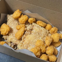 Set A ไก่ป๊อปXไก่กรอบซอสน้ำปลา 2 ชิ้น