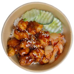 ข้าวกิมจิไก่ทอดเกาหลี