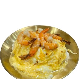 (นางใน ไข่ข้น)ข้าวไข่ข้นกุ้ง