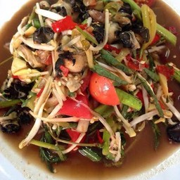 ตำปลาร้าหอยเชอรี่