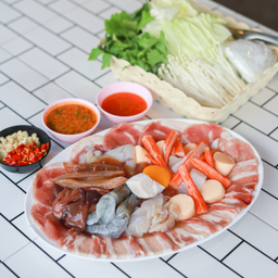 หมูกระทะชุดใหญ่ (L) ฟรีเป๊ปซี่ 2 ขวด