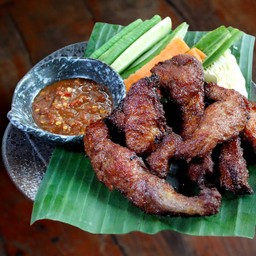 แจ่วบองหมูทอดตำตำ