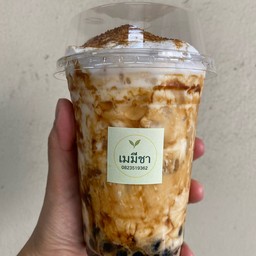 นมฮอกไกโดไข่มุกพ่นไฟ2แก้ว แถมชานมไข่มุก
