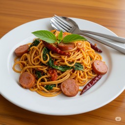 สปาเก็ตตี้ไส้กรอกเยอรมัน