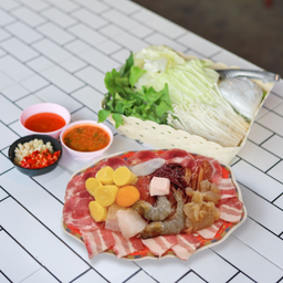 หมูกระทะชุดเล็ก ฟรีเป๊บซี่ 1 เหยือก  (O)