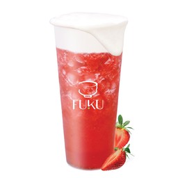 ชาสตรอว์เบอร์รีปั่น ใส่เนื้อองุ่นและครีมชีส