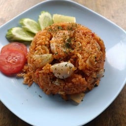 ข้าวผัดปาปริก้าทะเล