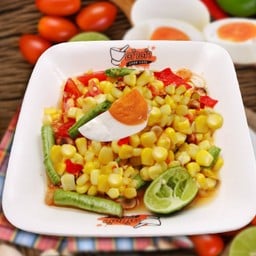 ตำข้าวโพดไข่เค็ม