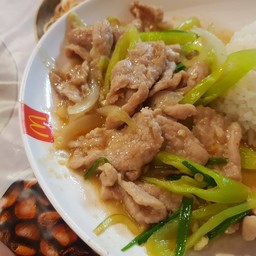 ผัดพริกหยวก (ราดข้าว)