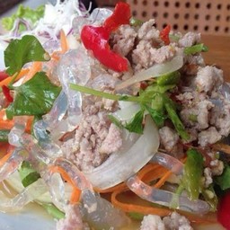 ยำเส้นแก้ว หมูสับ