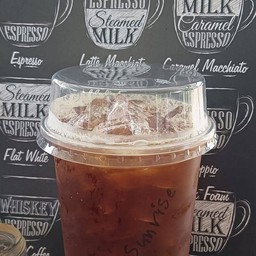 อเมริกาโนเย็น ไม่ใส่น้ำตาล