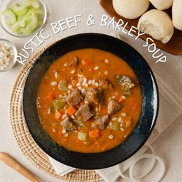 Rustic Beef & Barley Soup