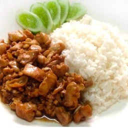 ข้าวไก่กระเทียม