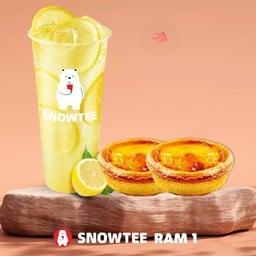 ชุดเลมอนเย็น + ทาร์ตไข่ 2 ชิ้น