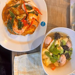 [เซตสุดฮิต] ข้าวไข่ข้นห่อหมกทะเลรวม + ต้มจืดลูกรอกหมูเด้ง