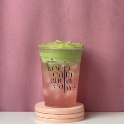 Pink Coconut X Matcha Foam