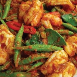 ข้าว+ผัดพริกแกงกุ้ง