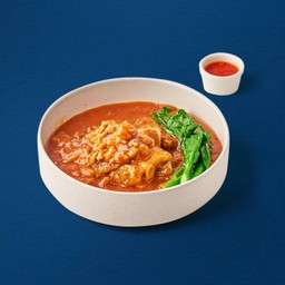 ก๋วยเตี๋ยวราดหน้าหมูสับสูตรน้ำพริกเผา