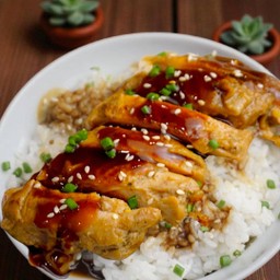 ข้าวไก่เทอริยากิ ซอส ทำเอง