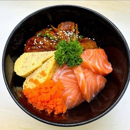 แซลม่อนอูนางิด้ง