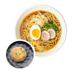 Set A   ราเมนซอสถั่วเหลือง + ข้าวผัดสไตล์ญี่ปุ่น