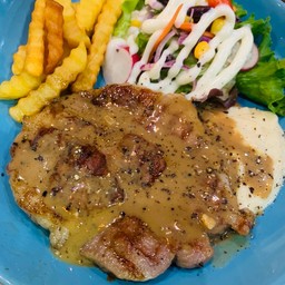 สเต็กสันคอหมู