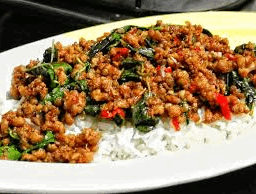 ข้าวกระเพราหมูสับ