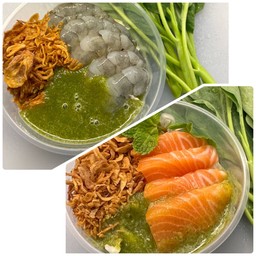 กุ้งแช่น้ำปลา + ม่อนแช่น้ำปลา