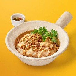 ข้าวอบ (หมู/เนื้อ) กระเทียมพริกไทย