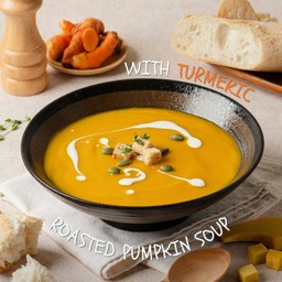 Roasted Pumpkin Soup with Turmeric
