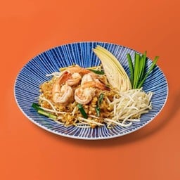 ผัดไทยกุ้งสด (เส้นจันท์ / วุ้นเส้น)