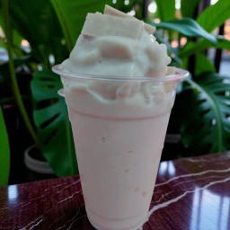 เผือกนึ่งปั่นนมสด