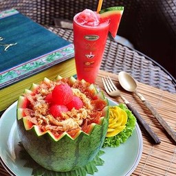 ข้าวผัดแตงโม-น้ำแตงโมปั่น