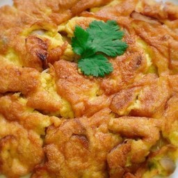 ไข่เจียวกุ้งสับ (กับข้าว)