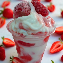 สตรอว์เบอร์รีโยเกิร์ต