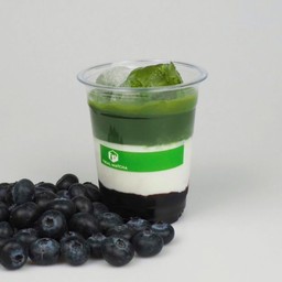 Matcha Milk Blueberry
