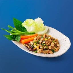 ลาบเห็ด เต้าหู้ วีแกน